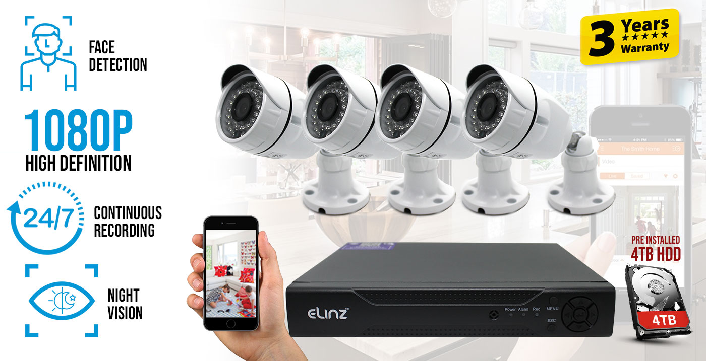 4 camera CCTV system